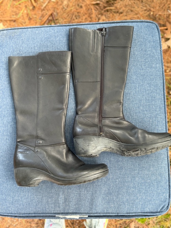 Merrell Shoes - Merrell Women's Black Leather Mid-Calf Zip Boots- Durable